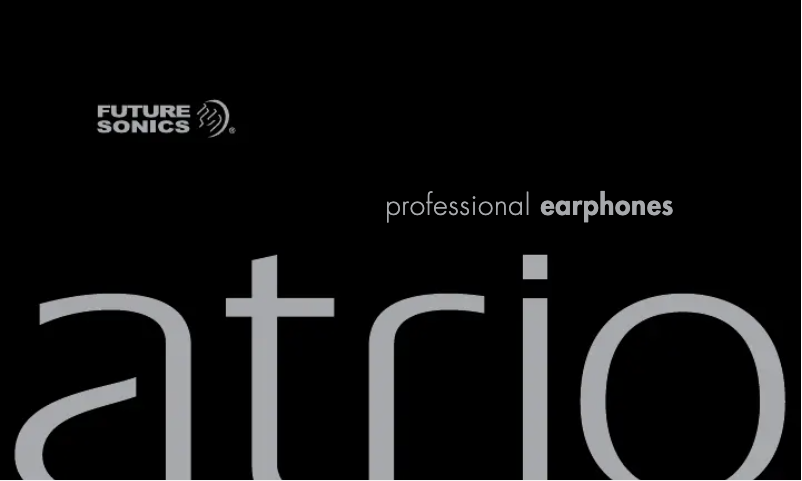 Page 1 de la notice Manuel utilisateur Future Sonics Atrio