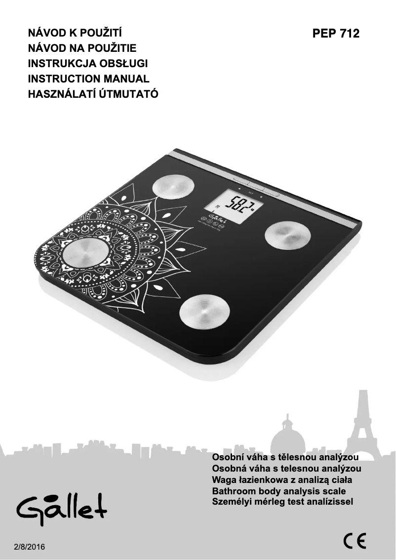 Image de la première page du manuel de l'appareil PEP712
