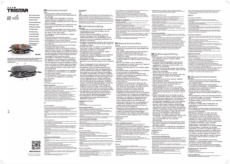 Página 1 del manual Manual de usuario TriStar RA-2946