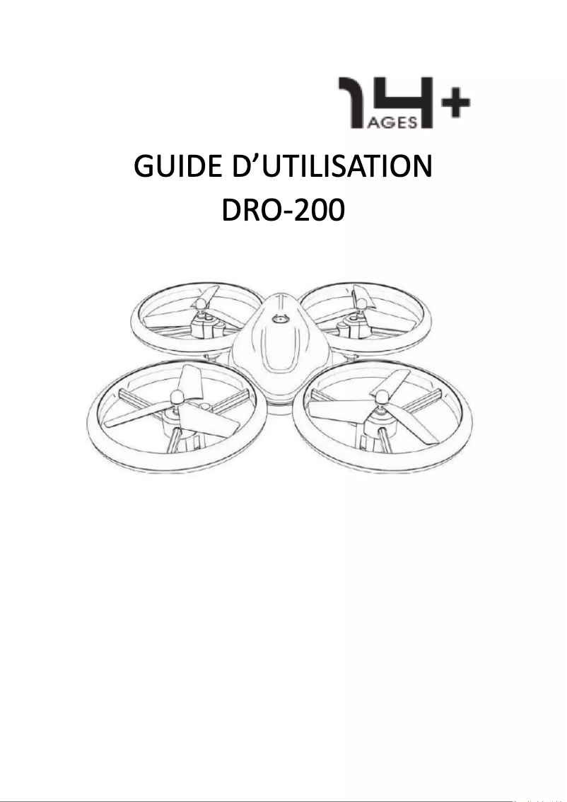 Image de la première page du manuel de l'appareil DRO-200