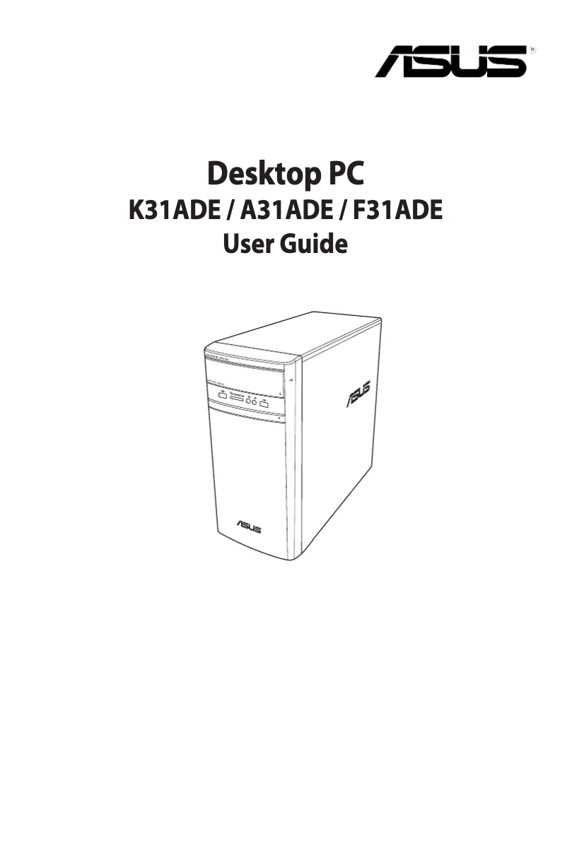Page n°1 - Manuel utilisateur Asus K K31ADE