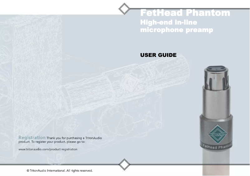 Image de la première page du manuel de l'appareil FetHead Phantom