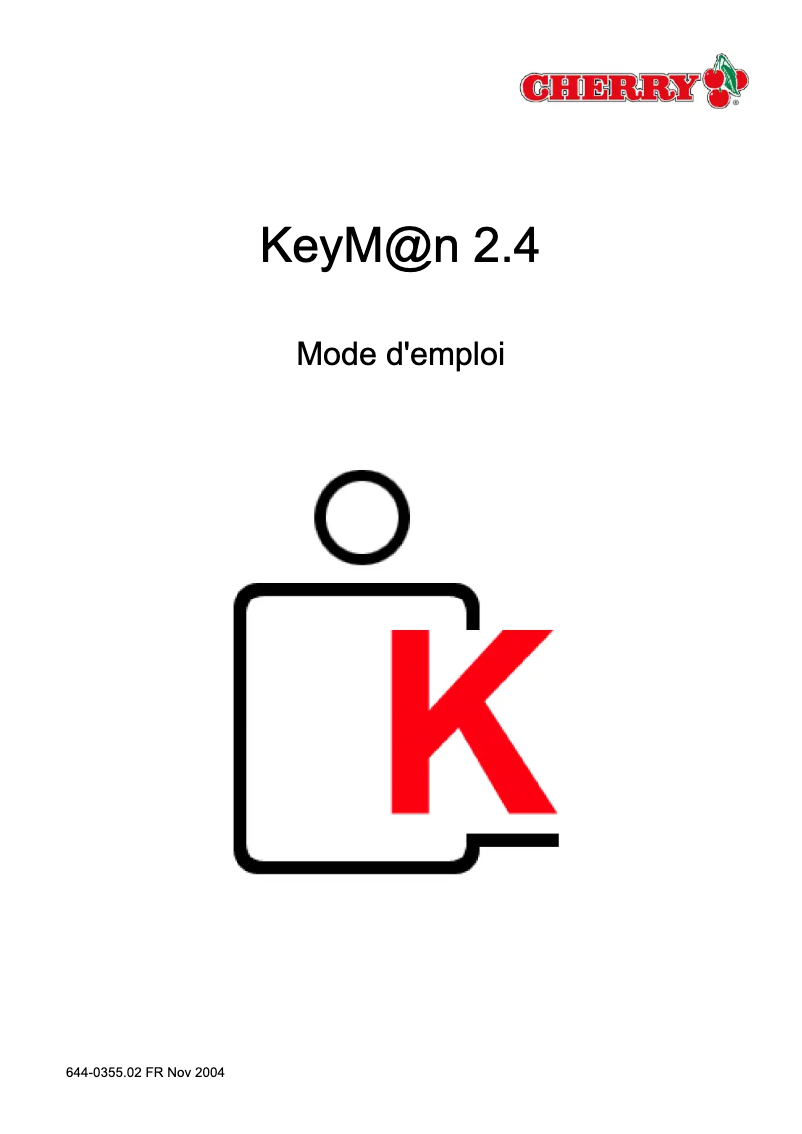 Image de la première page du manuel de l'appareil VARIO-KEY