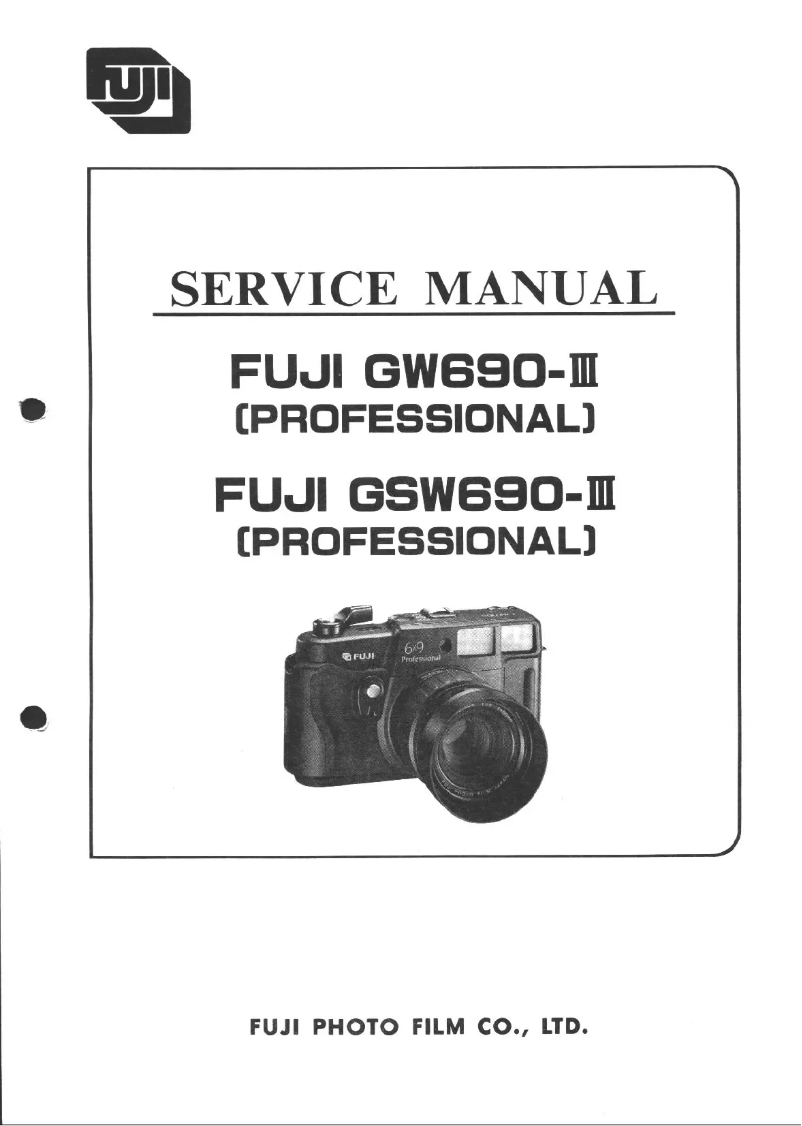 Image de la première page du manuel de l'appareil Professional GW690III