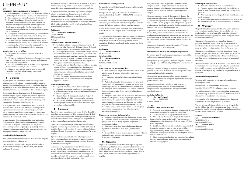 Page n°1 - Manuel utilisateur Ernesto IAN 352763