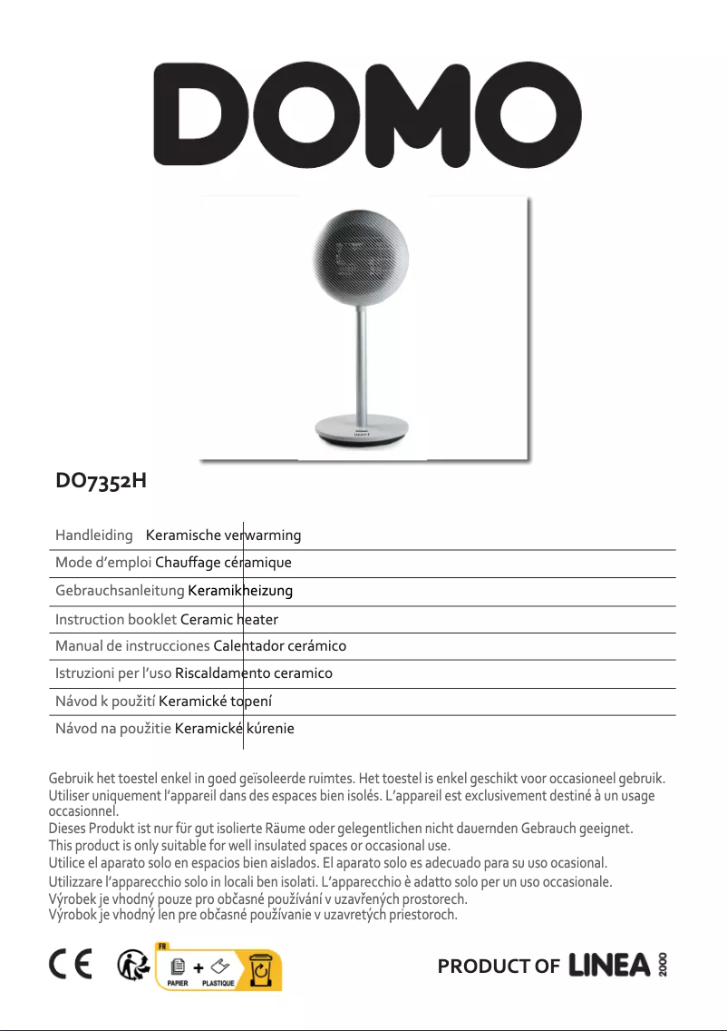 Page n°1 - Manuel utilisateur Domo DO7352H