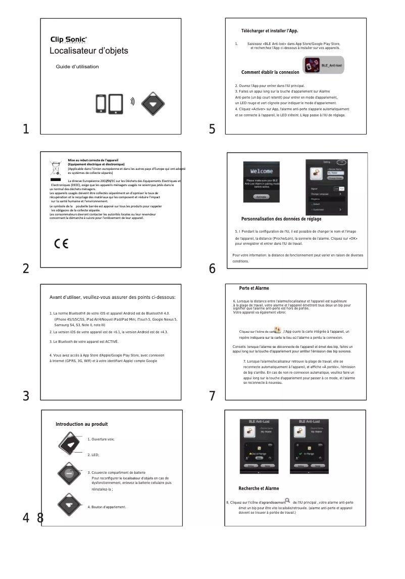 Image de la première page du manuel de l'appareil TEC579