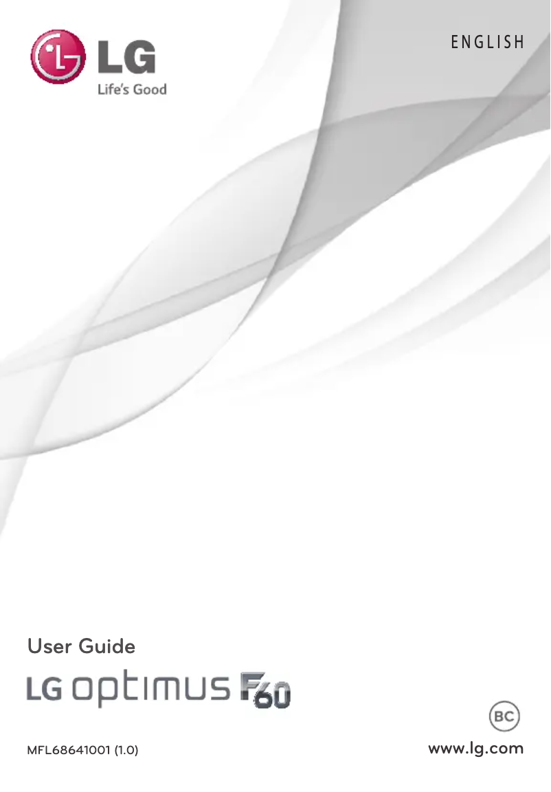 Page n°1 - Manuel utilisateur LG Optimus F60