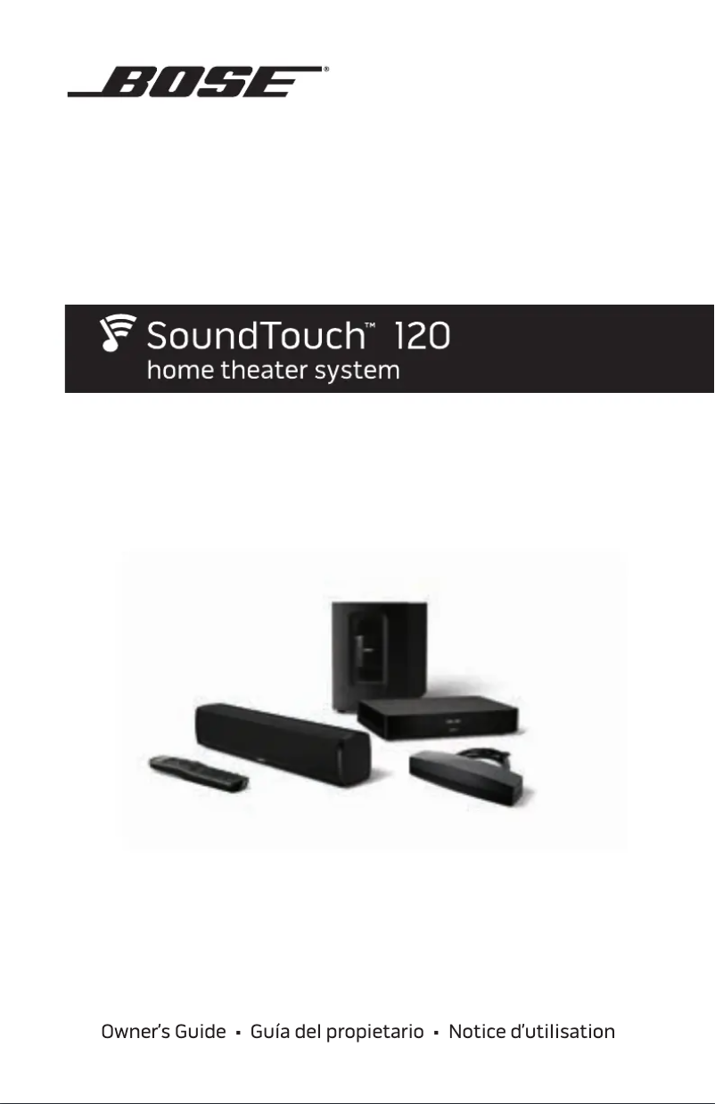 Image de la première page du manuel de l'appareil SoundTouch 120