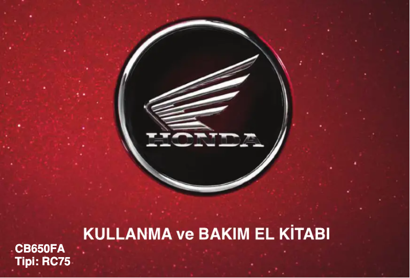 Page 1 de la notice Manuel utilisateur Honda CB650F (2014)