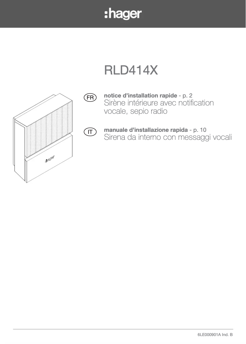 Image de la première page du manuel de l'appareil RLD414X
