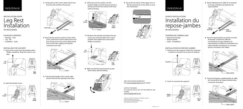 Page n°1 - Guide d'installation Insignia NS-MGC600BK2