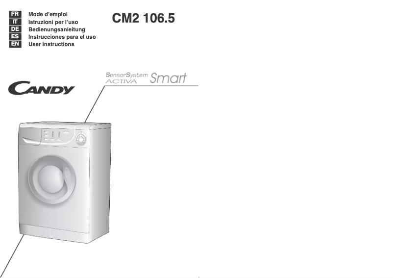 Page n°1 - Manuel utilisateur Candy CM2 106.5-04S