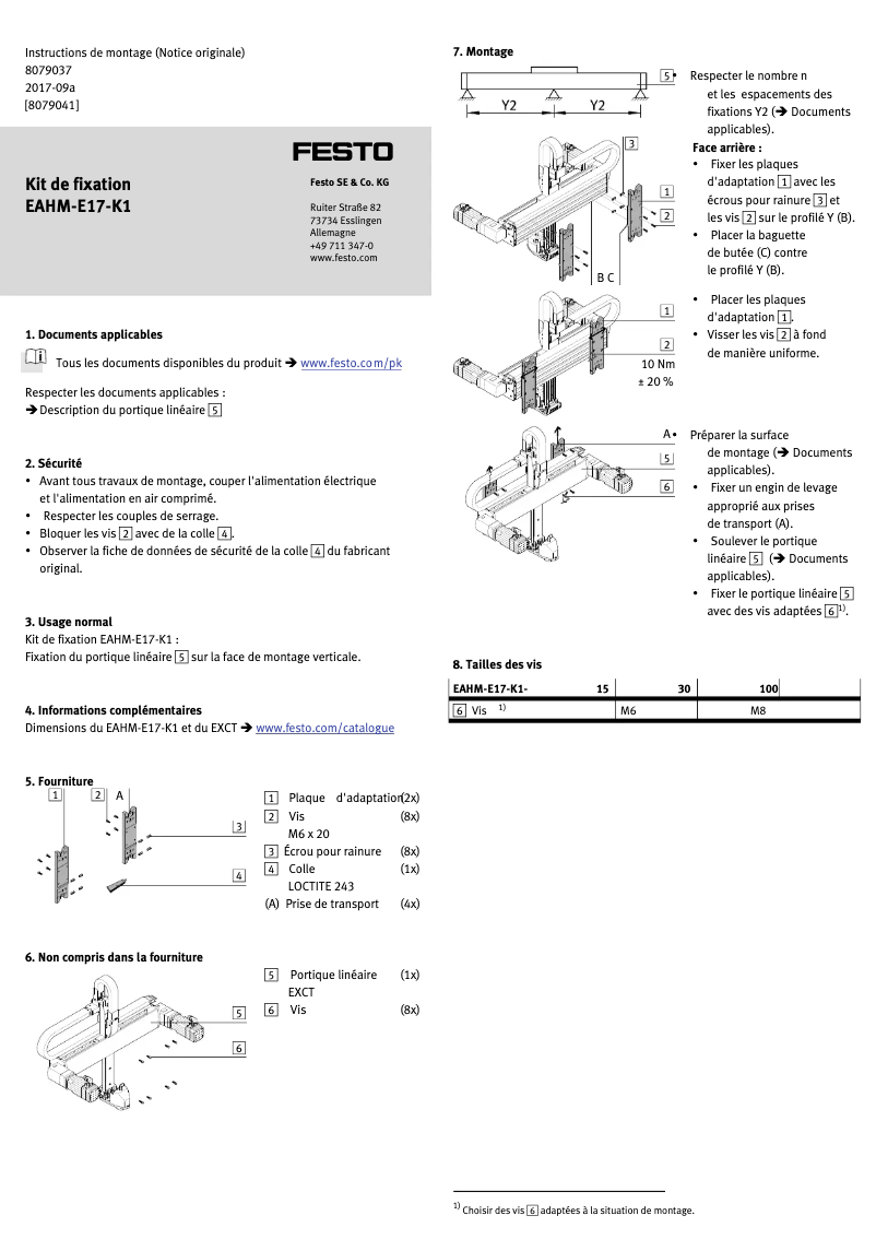 Image de la première page du manuel de l'appareil EAHM-E17-K1-30