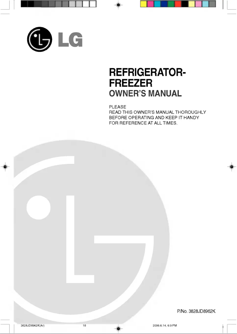 Page 1 de la notice Manuel utilisateur LG GR-B652JLP