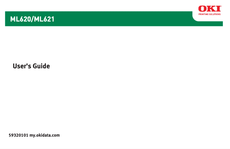 Image de la première page du manuel de l'appareil ML621