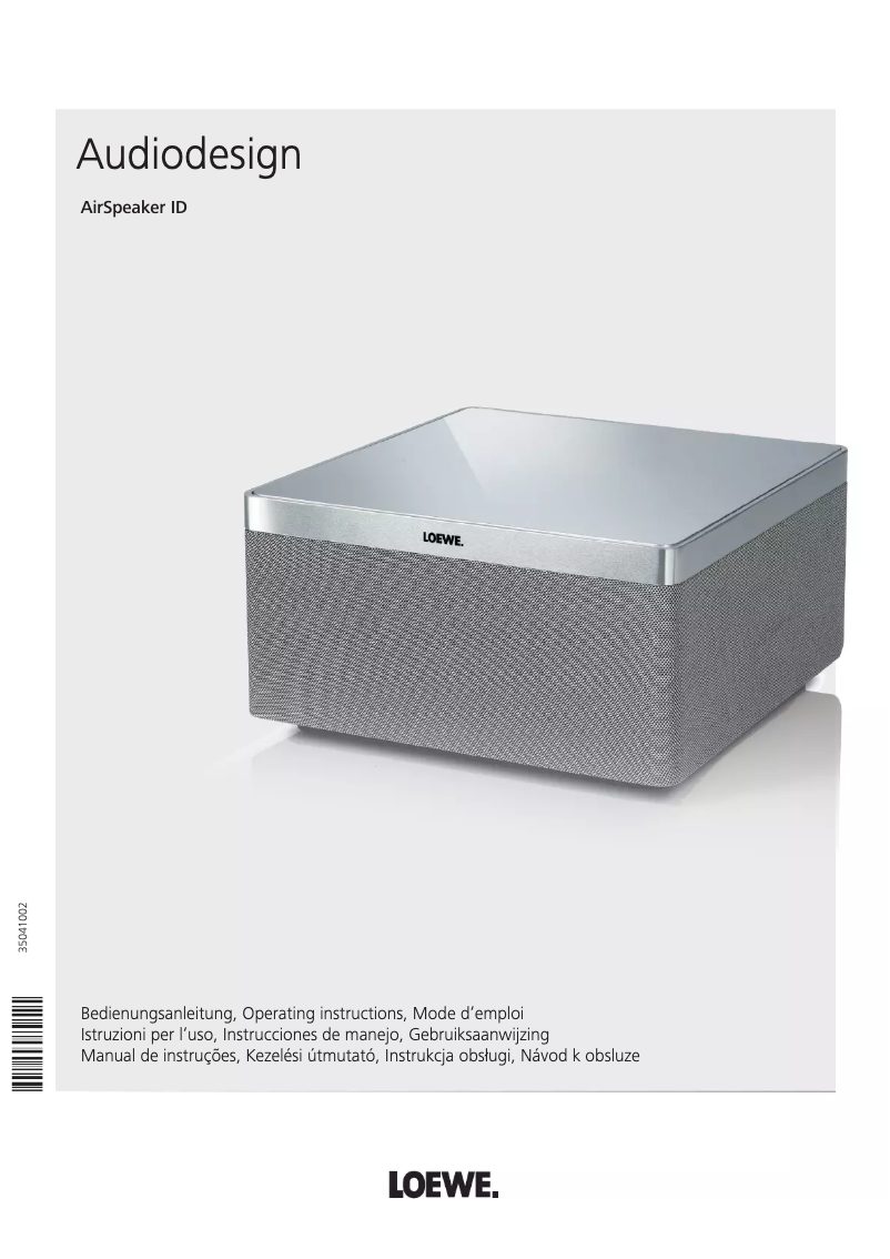 Page n°1 - Manuel utilisateur Loewe AirSpeaker ID
