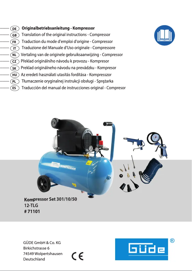 Page 1 de la notice Manuel utilisateur Güde 301/10/50