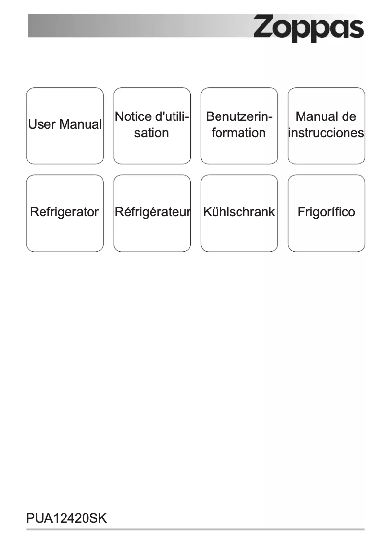 Image de la première page du manuel de l'appareil PUA12420SK