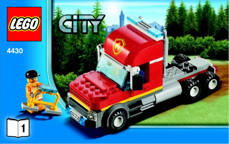 Page 1 de la notice Manuel utilisateur Lego Fire Transporter
