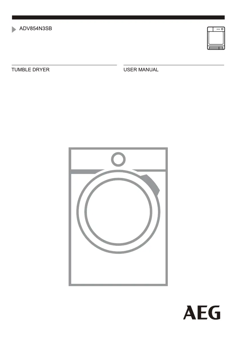 Página 1 del manual Manual de usuario AEG ADV854N3SB
