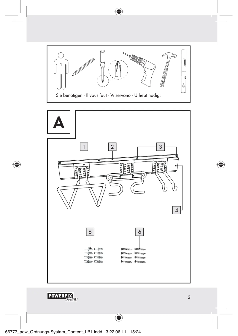 Page n°1 - Manuel utilisateur Powerfix Z30943A-1