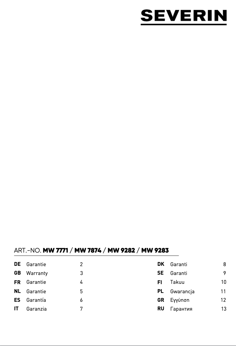Image de la première page du manuel de l'appareil MW 7771