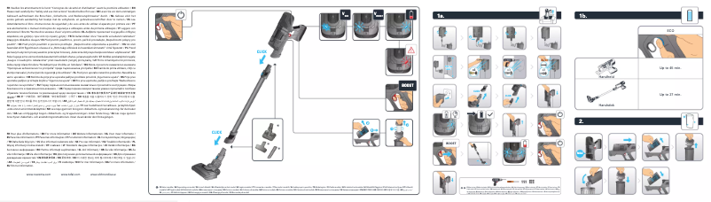 Page 1 de la notice Instructions / montage Tefal Cordless X-Pert 6.60 Allergy TY6838