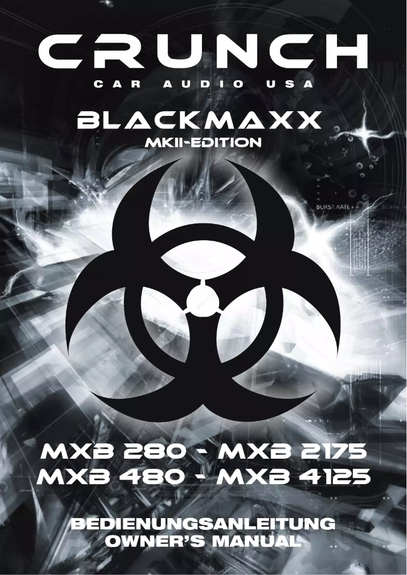 Image de la première page du manuel de l'appareil MXB 280