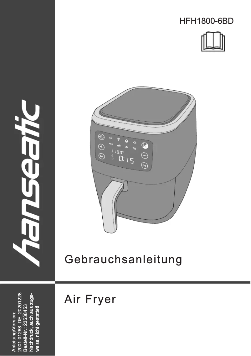 Page n°1 - Manuel utilisateur Hanseatic HFH1800-6BD
