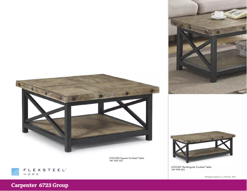 Page n°1 - Brochure Flexsteel Carpenter 6723-02