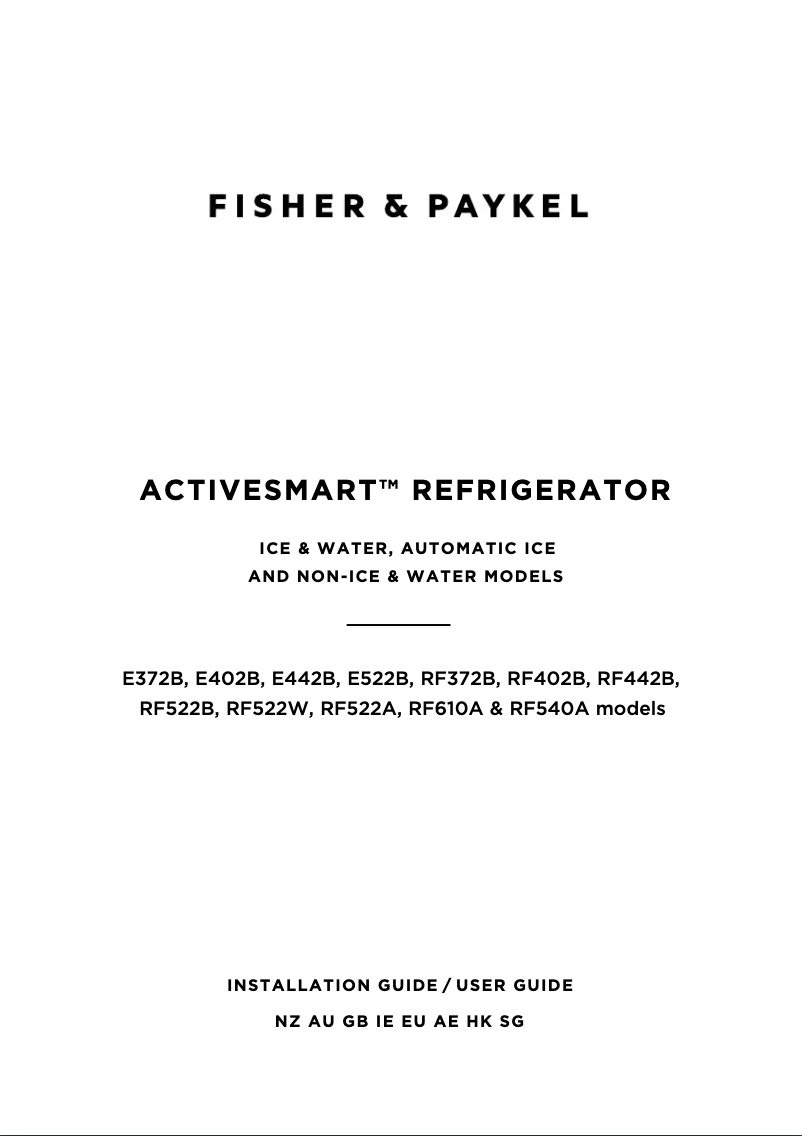 Image de la première page du manuel de l'appareil RF522BLXFDU5