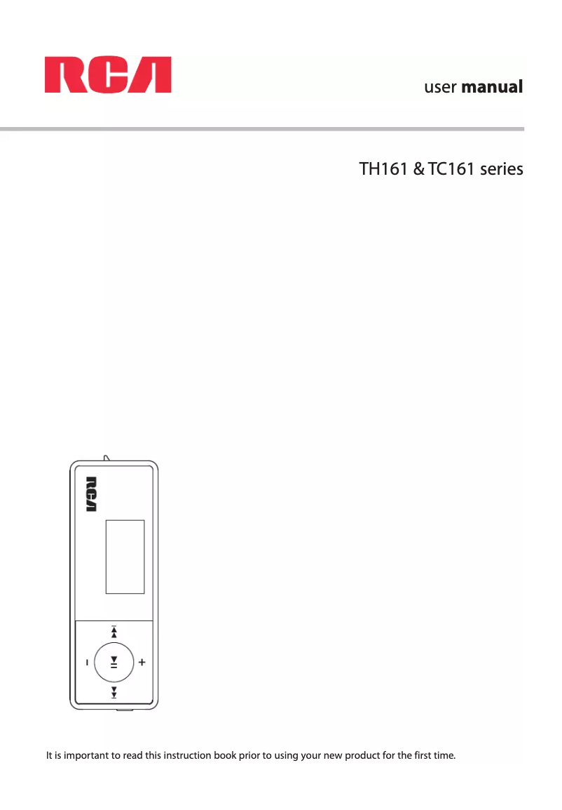 Page 1 de la notice Manuel utilisateur audiovox TH1611