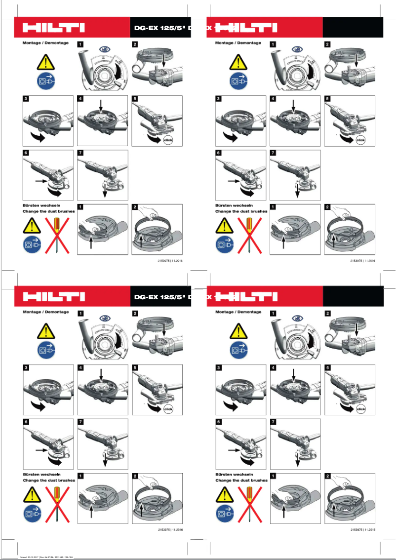 Página 1 del manual Instrucciones / montaje Hilti VC 300-17X