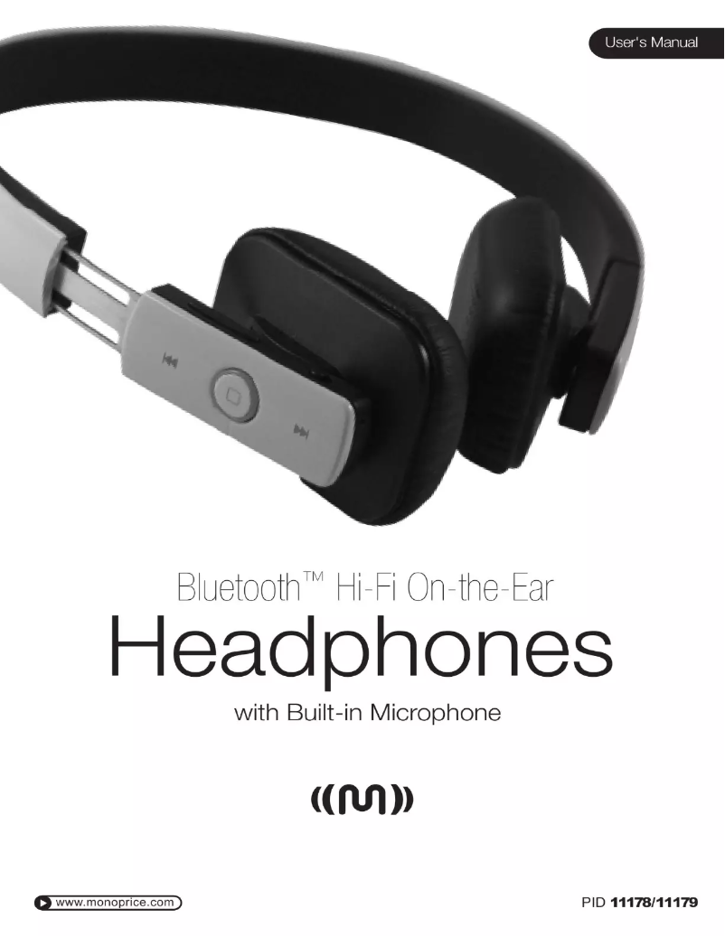 Page 1 de la notice Manuel utilisateur Monoprice 111178