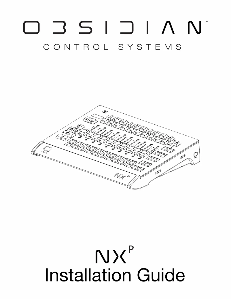 Page n°1 - Manuel utilisateur Obsidian NXP