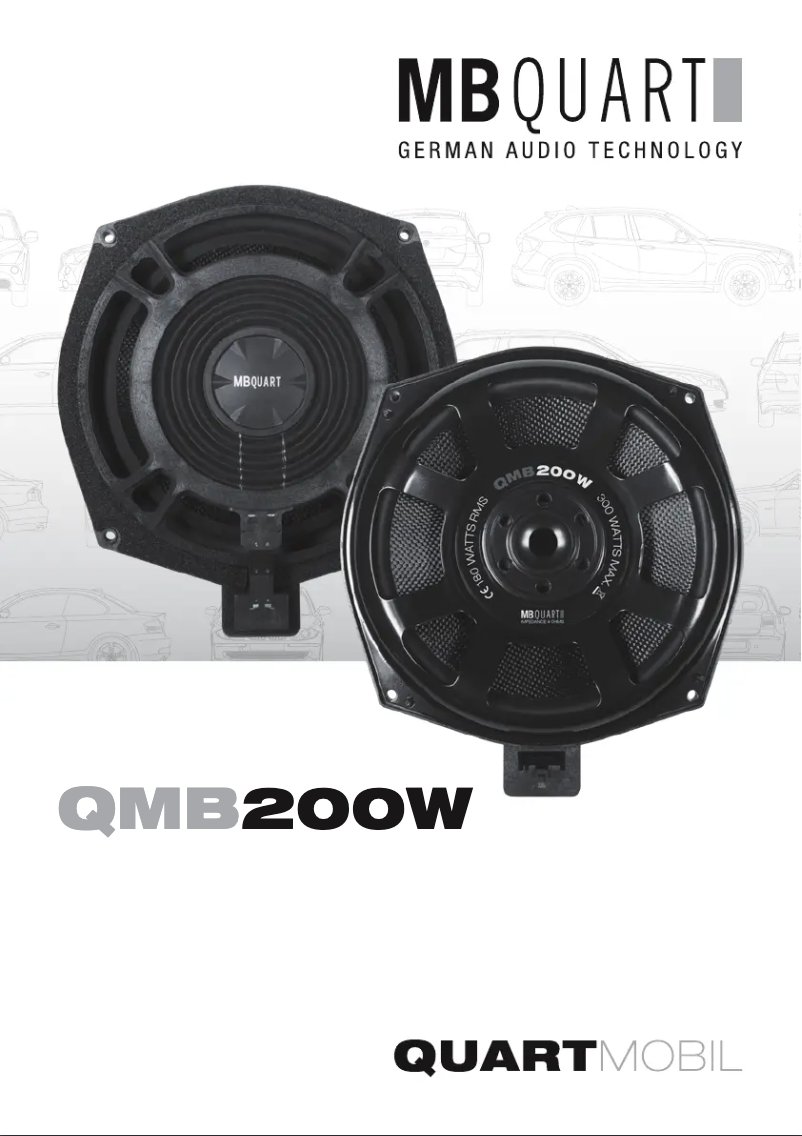 Image de la première page du manuel de l'appareil QMB200C