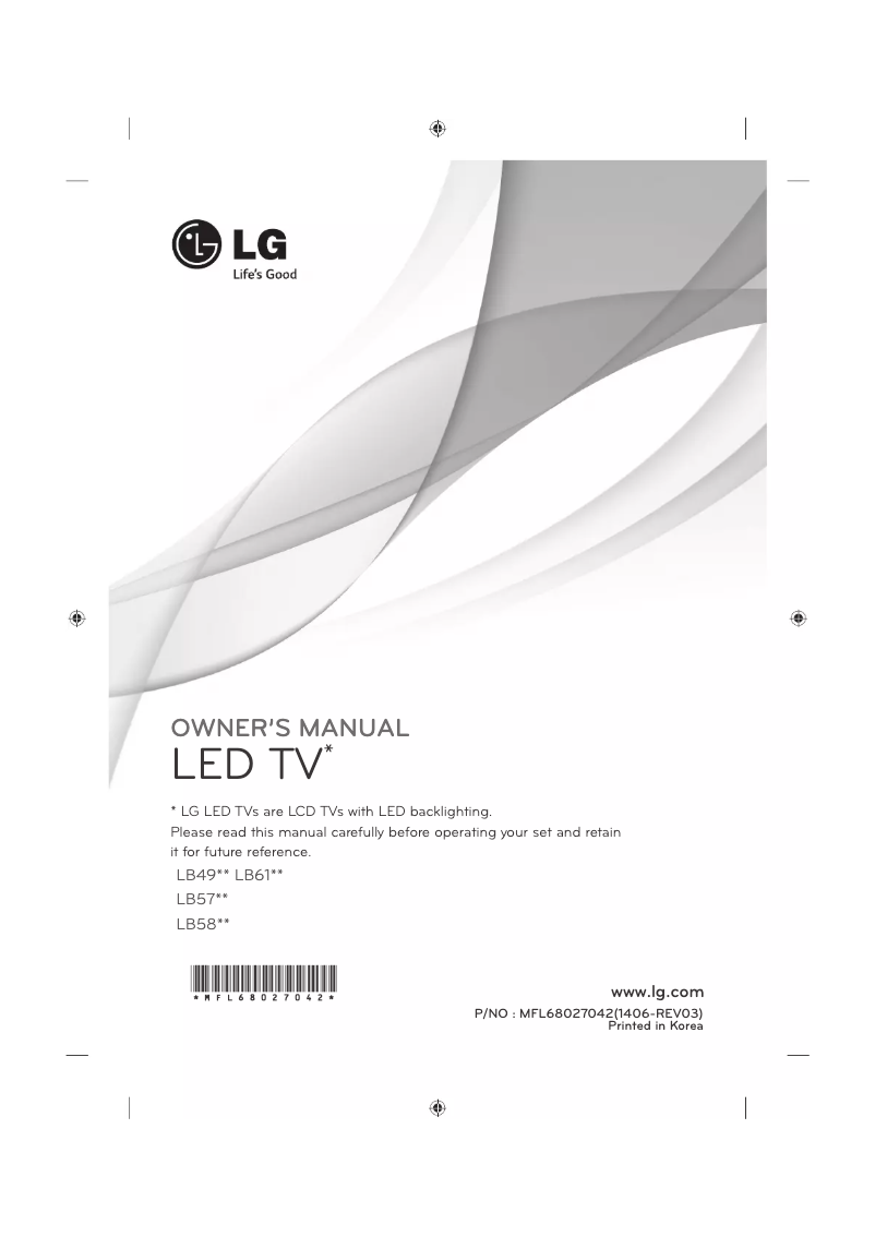 Página 1 del manual Manual de usuario LG 32LB5700
