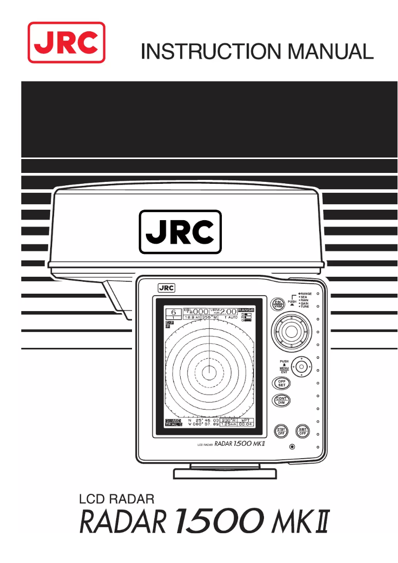 Page 1 de la notice Manuel utilisateur JRC Radar 1500 MKII