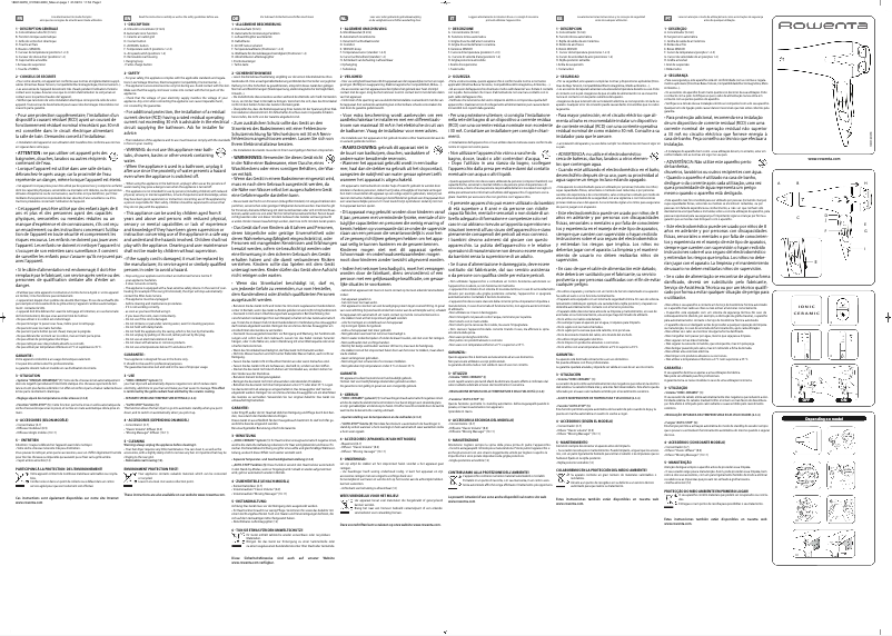 Page n°1 - Manuel utilisateur Rowenta CV7620 Silence Sensor