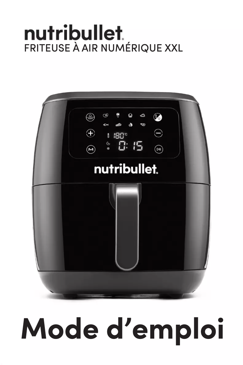 Page n°1 - Manuel utilisateur NutriBullet XXL Digital Air Fryer