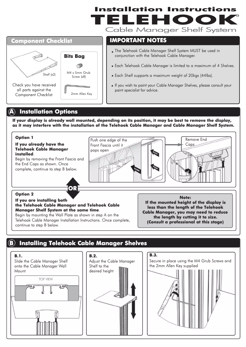Page 1 de la notice Manuel utilisateur Atdec TH-CM-SH-2