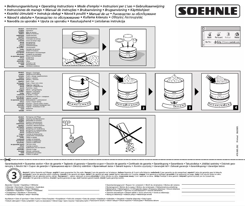 Page 1 de la notice Manuel utilisateur Soehnle Prima 65432