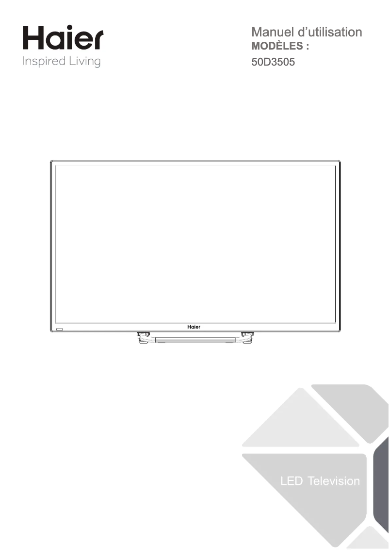 Page 1 de la notice Manuel utilisateur Haier 50D3505