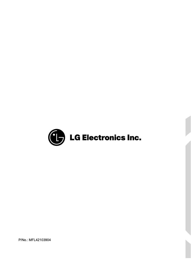 Page n°1 - Manuel utilisateur LG WD-1250ARD