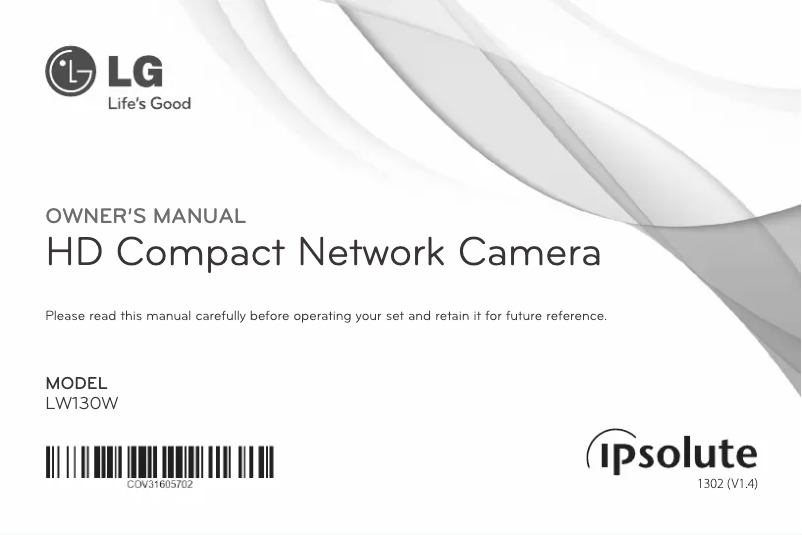 Page n°1 - Manuel utilisateur LG LW130W