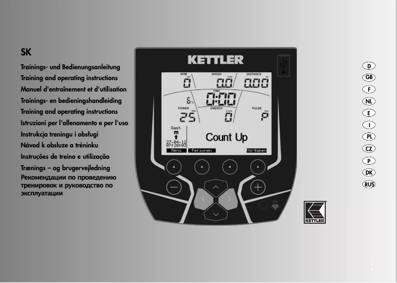 Page 1 de la notice Manuel utilisateur Kettler Unix EX