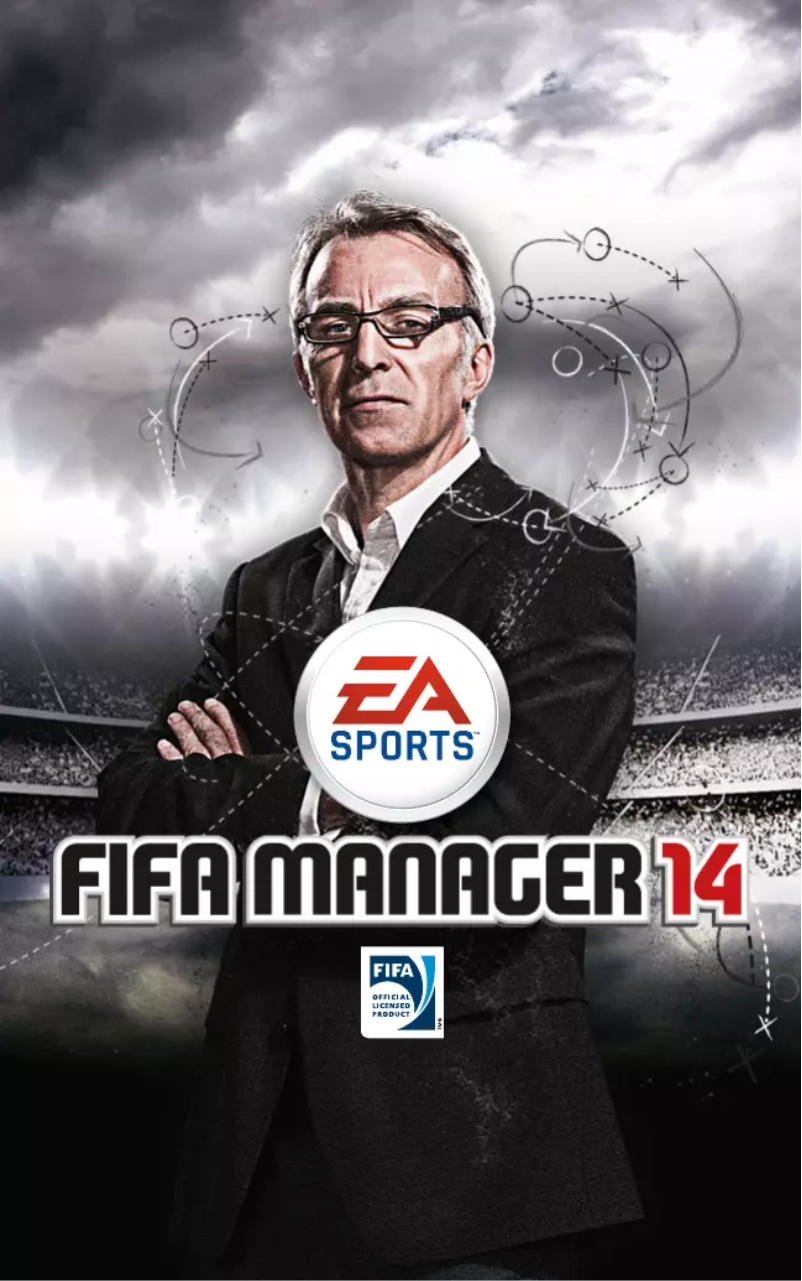 Image de la première page du manuel de l'appareil Fifa Manager 14 (PC)