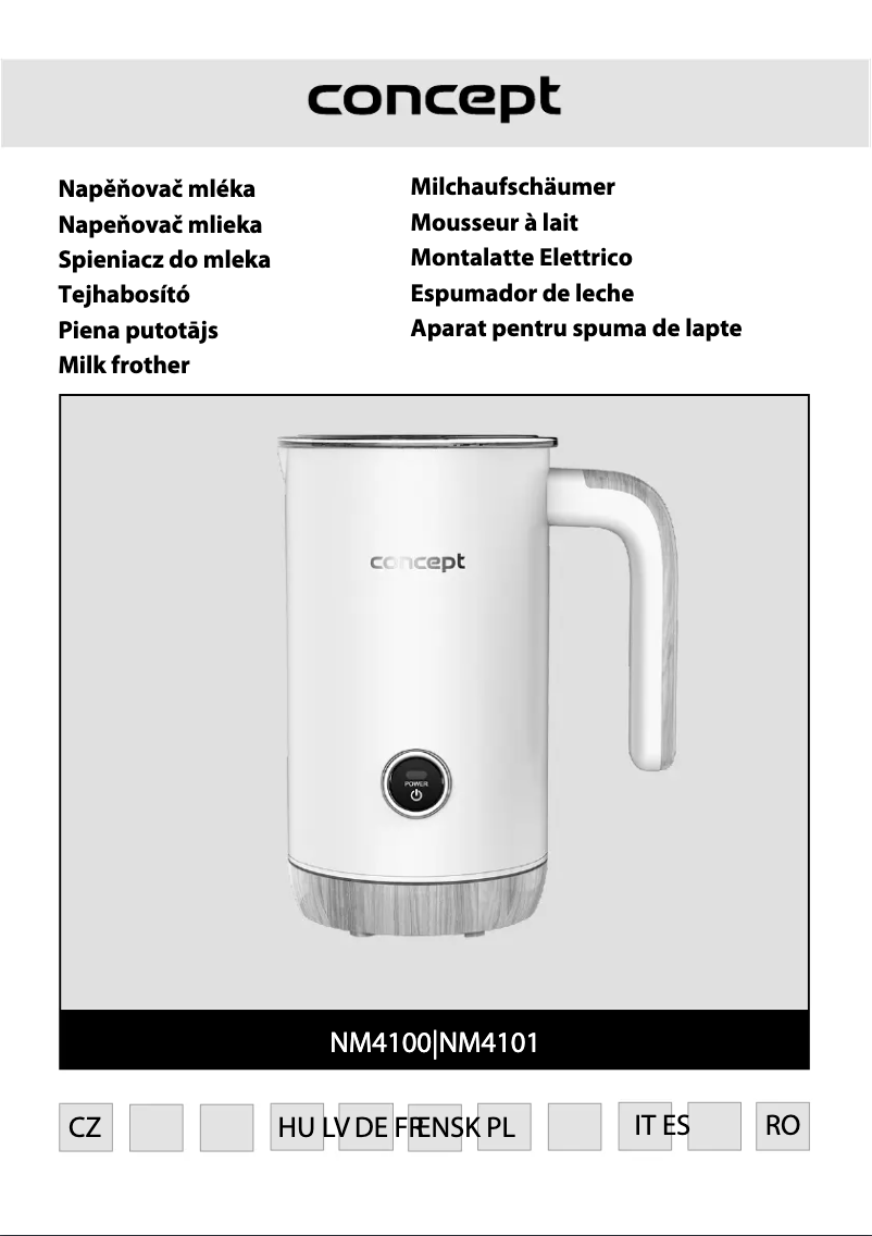 Page n°1 - Manuel utilisateur Concept NM4101