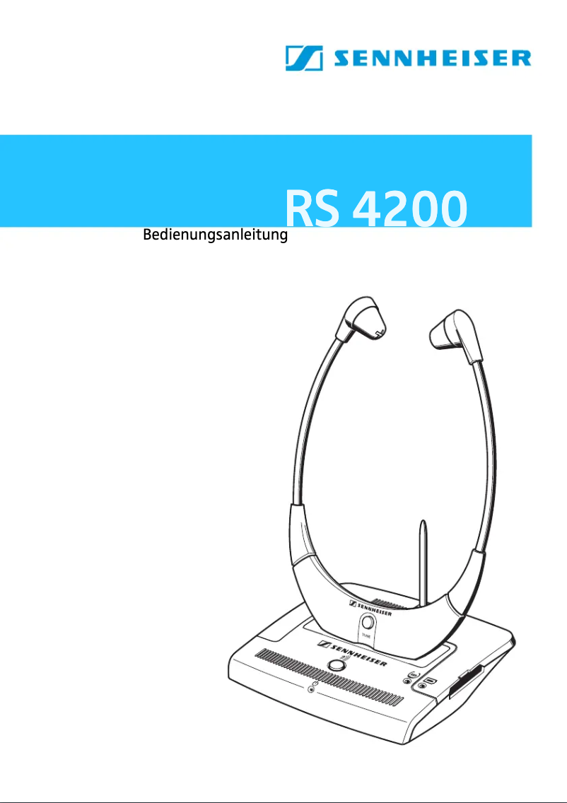 Page n°1 - Manuel utilisateur Sennheiser RS 4200